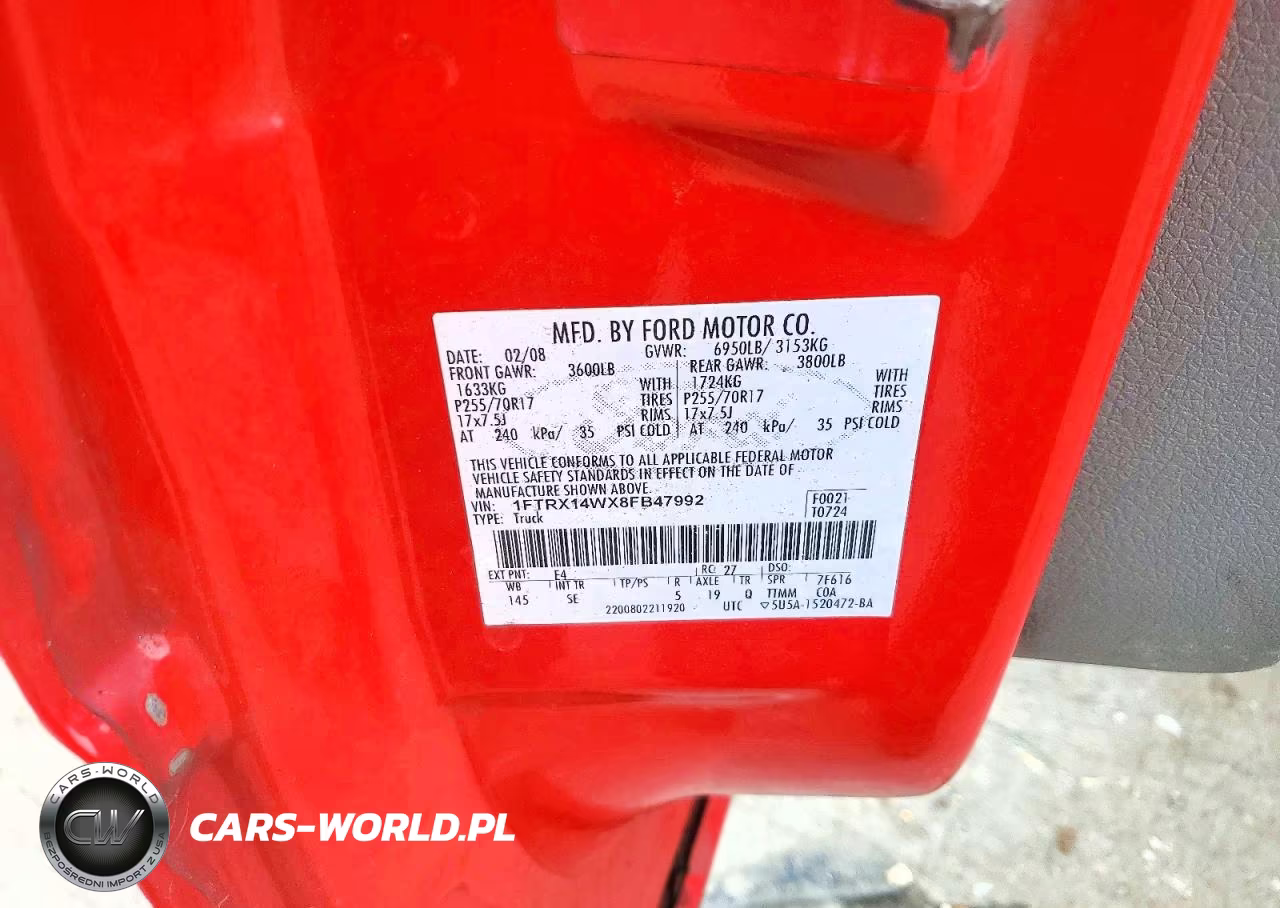 2008 Ford F150 VIN:1FTRX14WX8FB47992 - 12