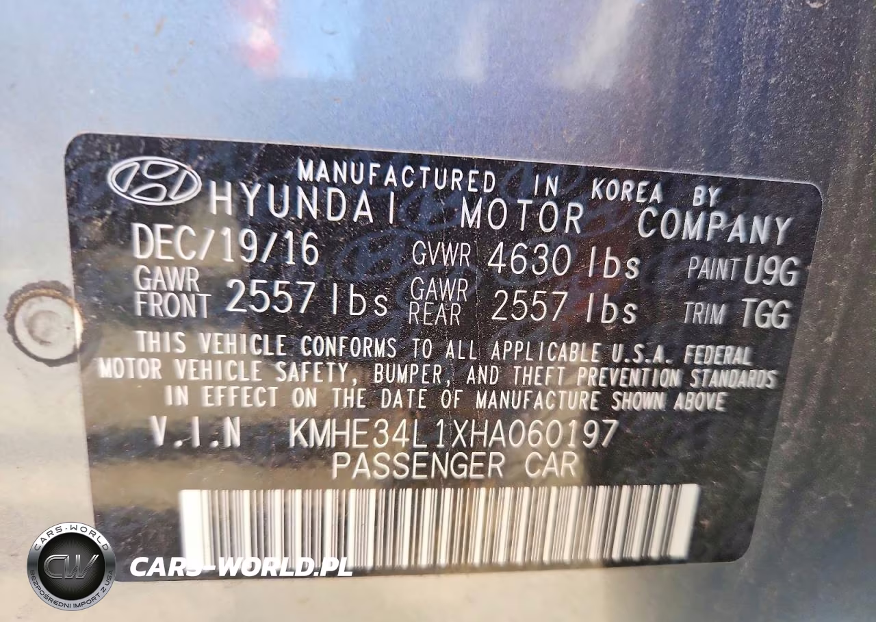 2017 Hyundai Sonata Hybrid Limited VIN:KMHE34L1XHA060197 - 12
