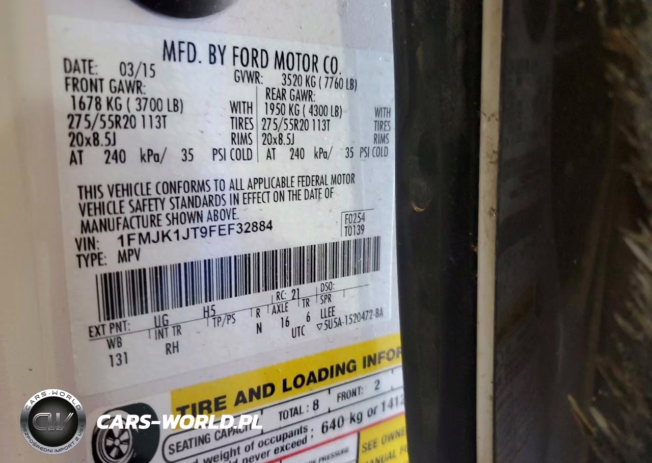 2015 Ford Expedition El Xlt VIN:1FMJK1JT9FEF32884 - 13