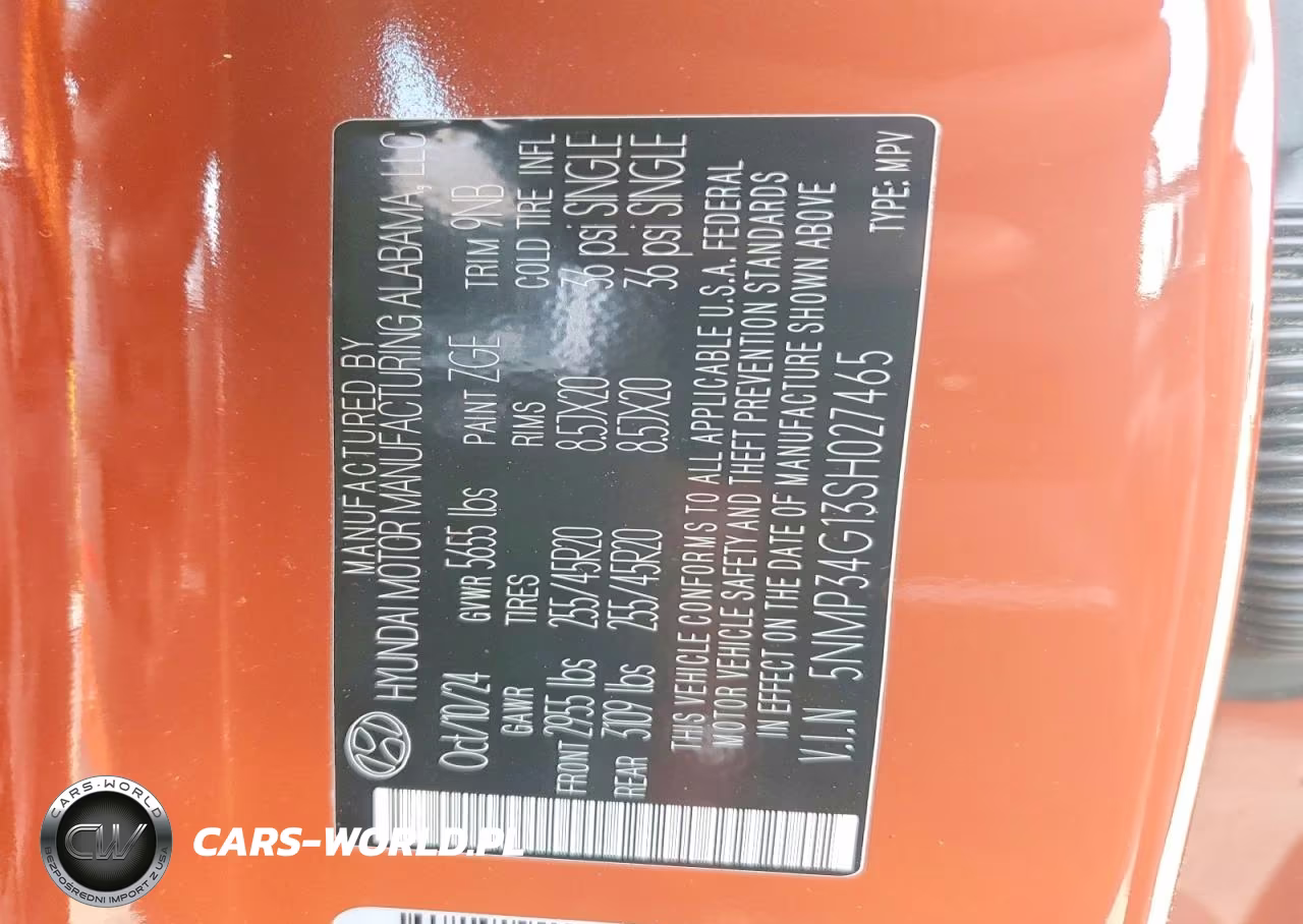 2025 Hyundai Santa Fe Limited VIN:5NMP34G13SH027465 - 14