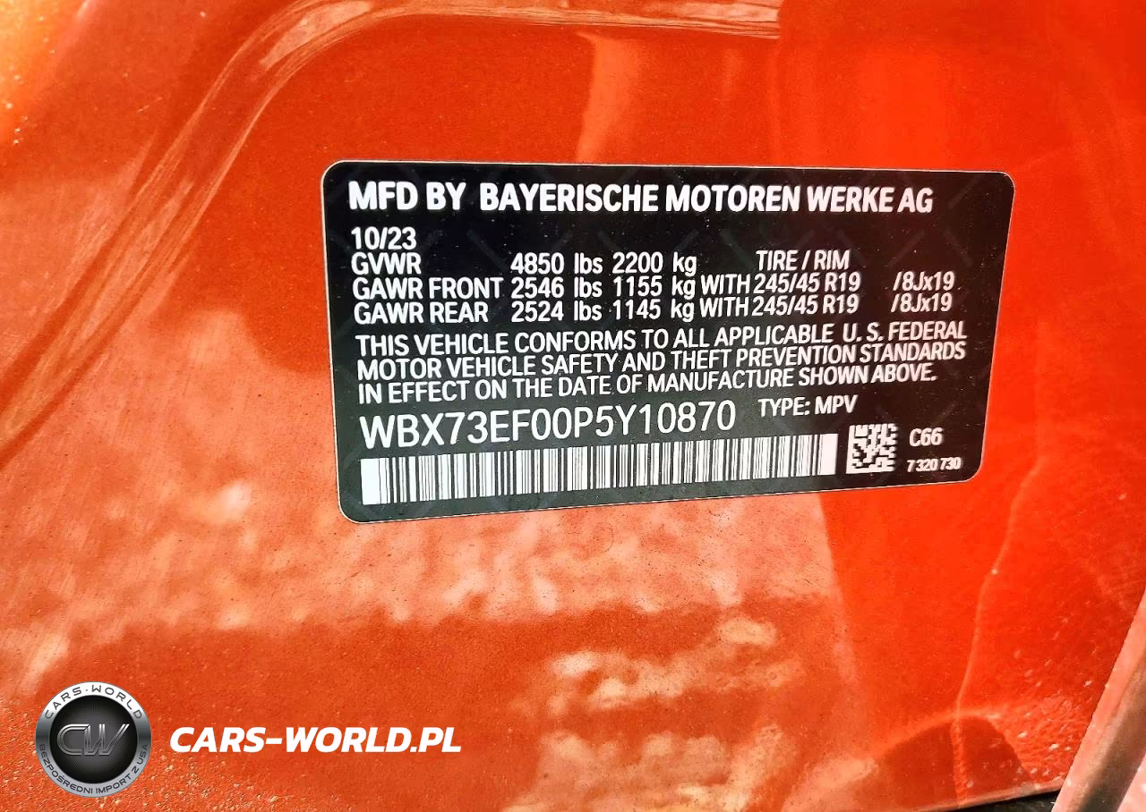 2023 BMW X1 xDrive28I VIN:WBX73EF00P5Y10870 - 12