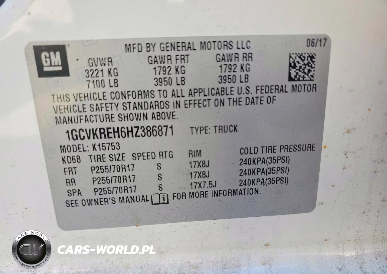 2017 Chevrolet Silverado K1500 Lt VIN:1GCVKREH6HZ386871 - 12
