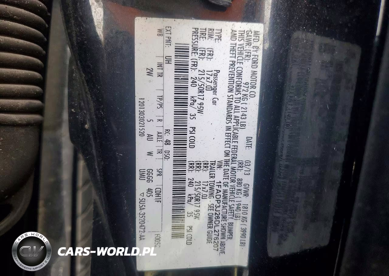 2013 Ford Focus Titanium VIN:1FADP3J26DL276207 - 12