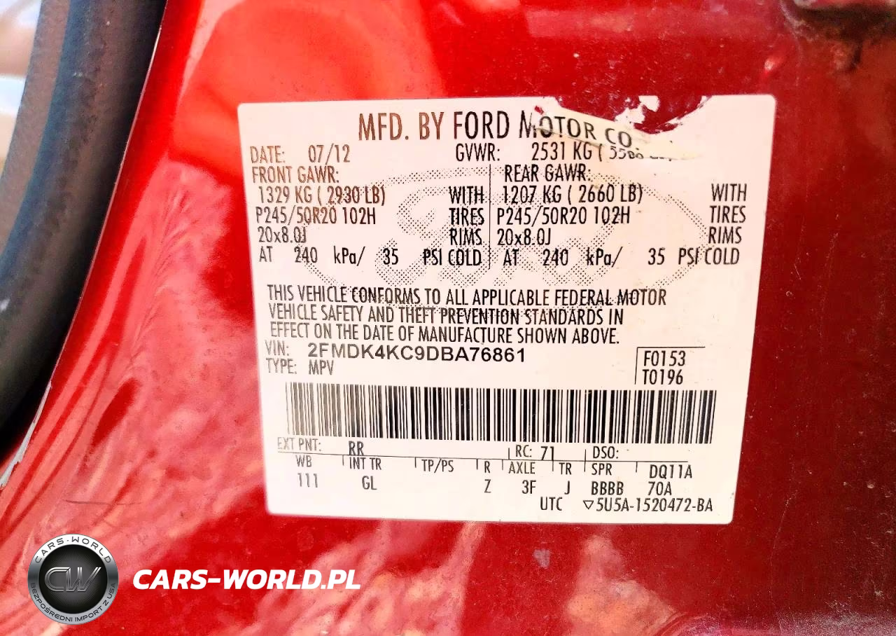 2013 Ford Edge Limited VIN:2FMDK4KC9DBA76861 - 12