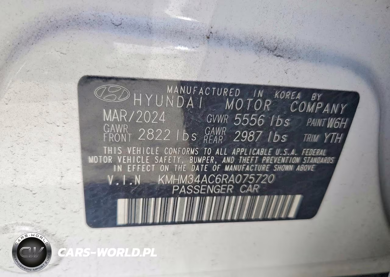 2024 Hyundai Ioniq 6 Sel VIN:KMHM34AC6RA075720 - 12