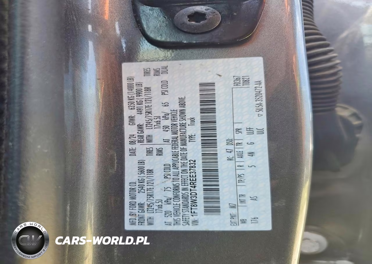 2024 Ford F350 Super Duty VIN:1FT8W3DT4REE37832 - 13