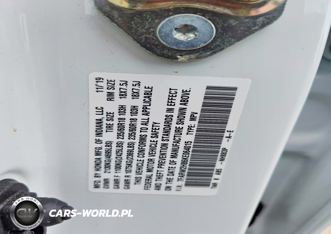2019 Honda Cr-V Exl VIN:7FARW2H86KE064015 - 14
