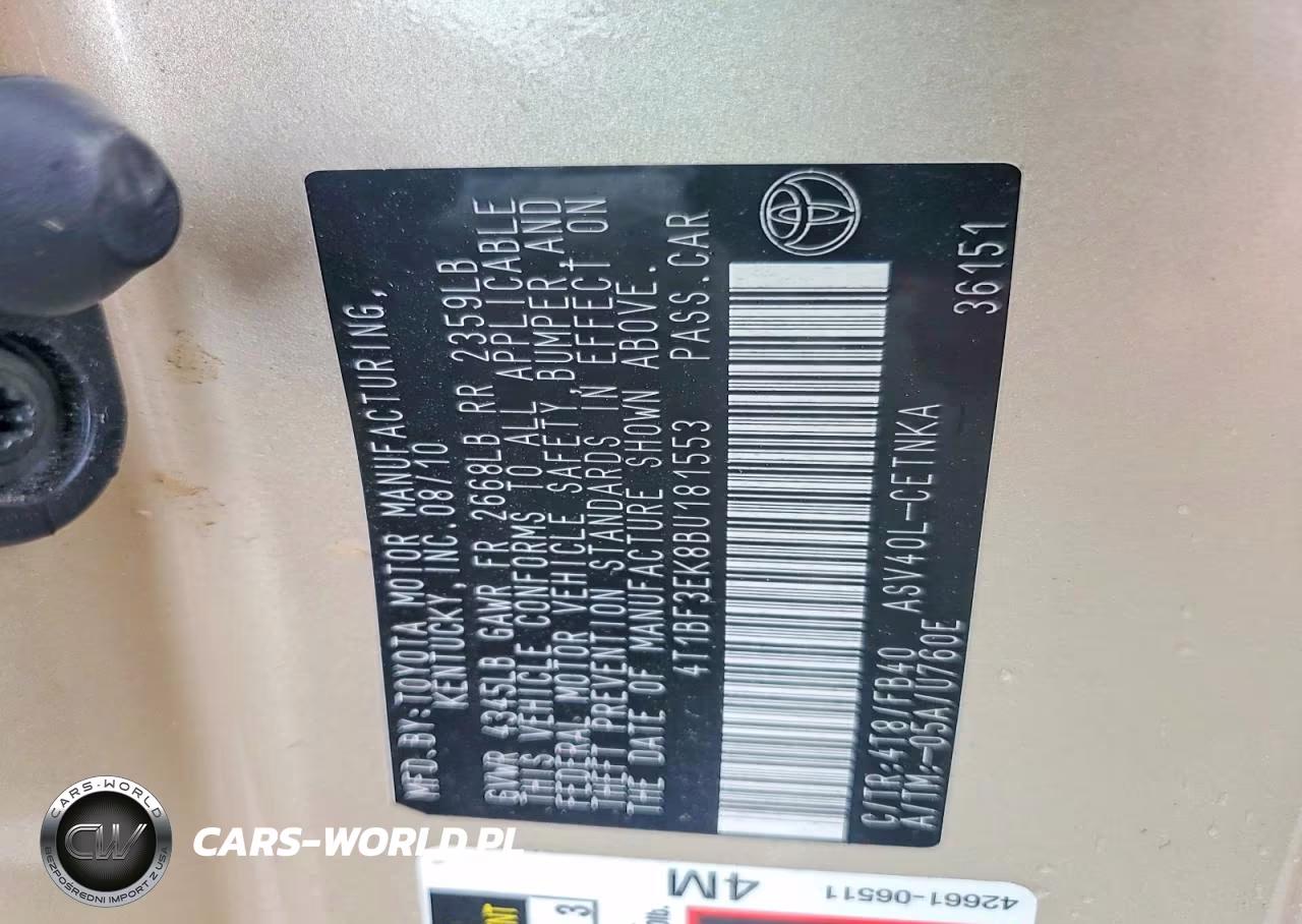 2011 Toyota Camry Le VIN:4T1BF3EK8BU181553 - 12