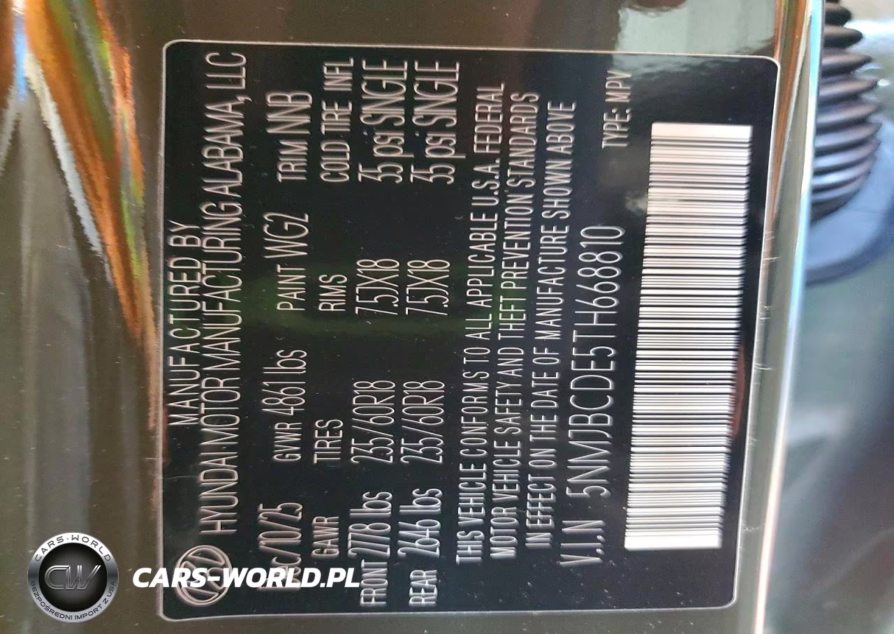 2026 Hyundai Tucson Sel VIN:5NMJBCDE5TH668810 - 12