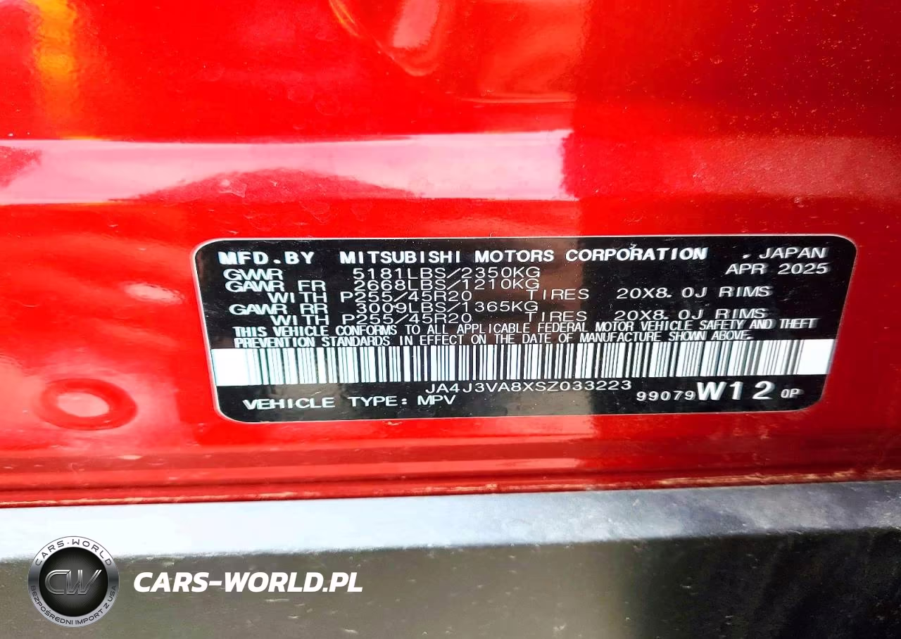 2025 Mitsubishi Outlander Se VIN:JA4J3VA8XSZ033223 - 14