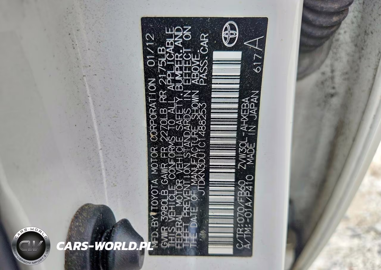 2012 Toyota Prius Two VIN:JTDKN3DU1C1488253 - 13