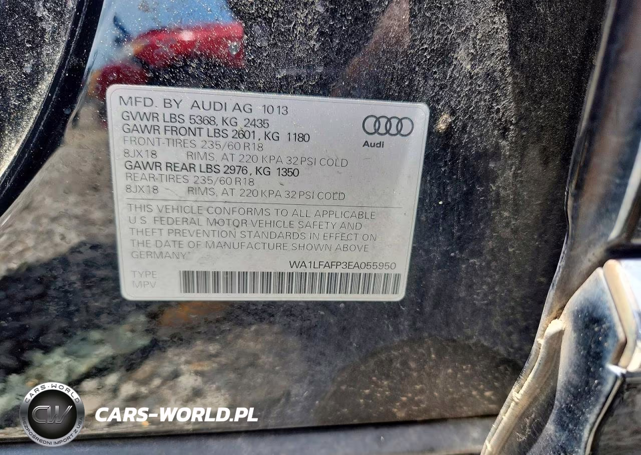 2014 Audi Q5 Premium Plus VIN:WA1LFAFP3EA055950 - 12