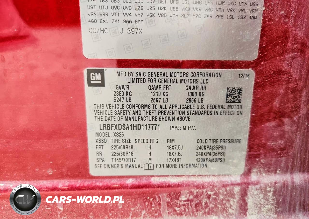 2017 Buick Envision Essence VIN:LRBFXDSA1HD117771 - 13