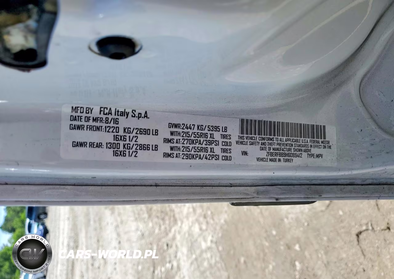 2017 Ram Promaster City Slt VIN:ZFBERFBB9H6D89412 - 13