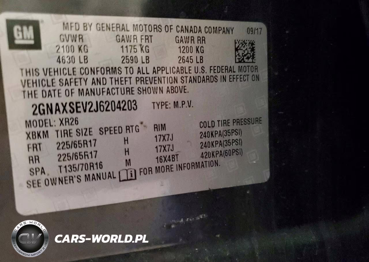 2018 Chevrolet Equinox Lt VIN:2GNAXSEV2J6204203 - 13