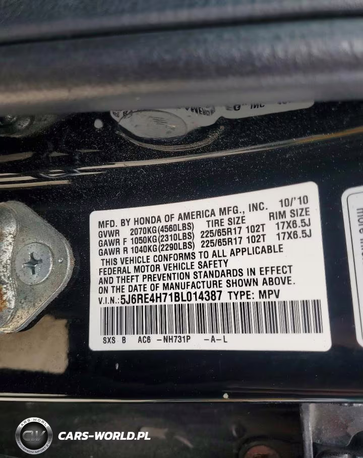 2011 Honda Cr-V Exl VIN:5J6RE4H71BL014387 - 13