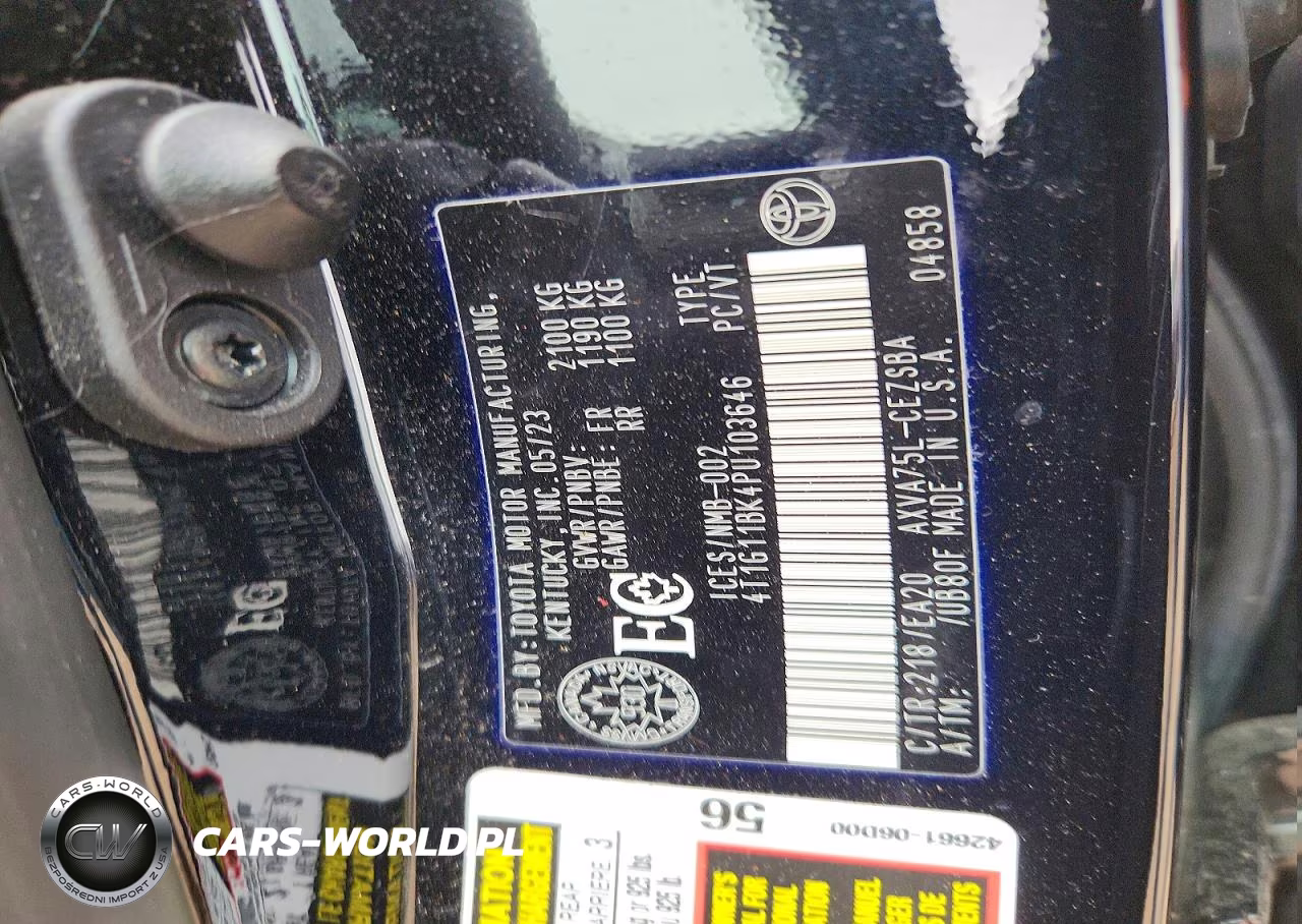 2023 Toyota Camry Se VIN:4T1G11BK4PU103646 - 12