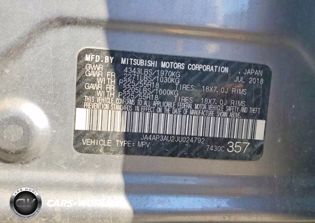 2018 Mitsubishi Outlander Sport Es VIN:JA4AP3AU2JU024792 - 14