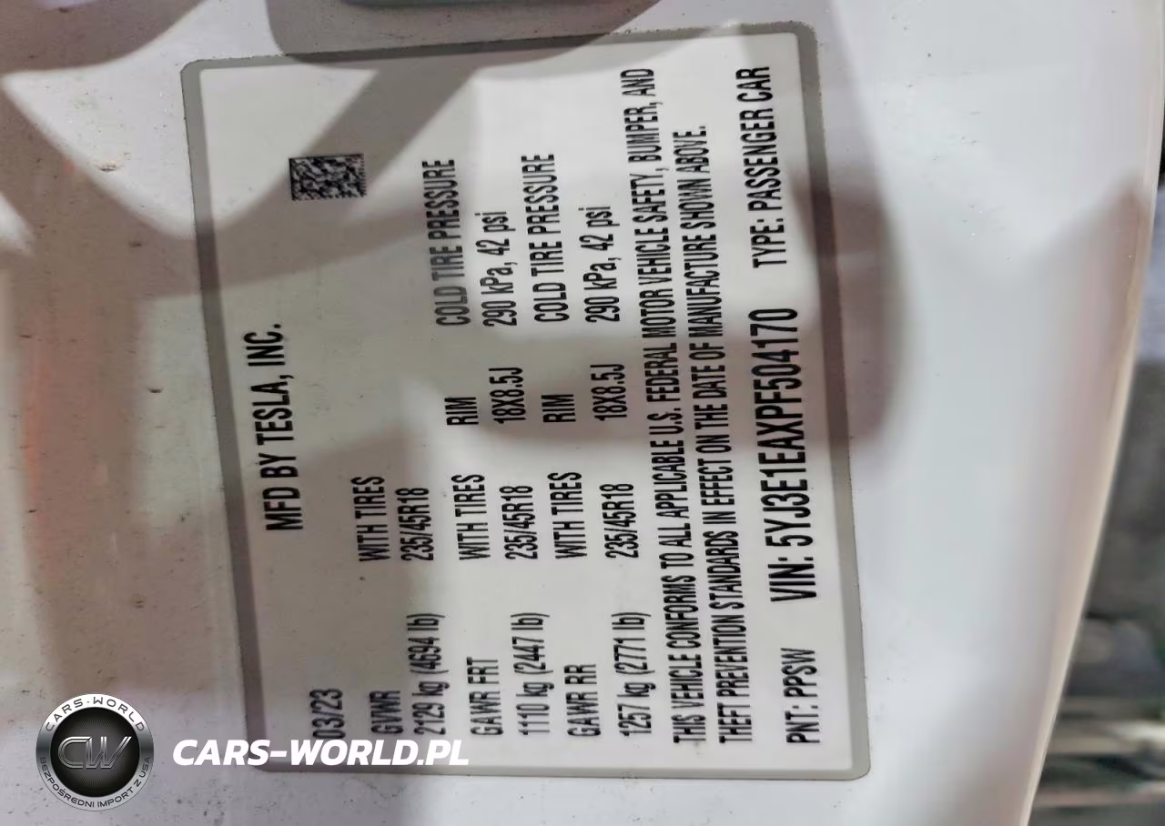 2023 Tesla Model 3 VIN:5YJ3E1EAXPF504170 - 13