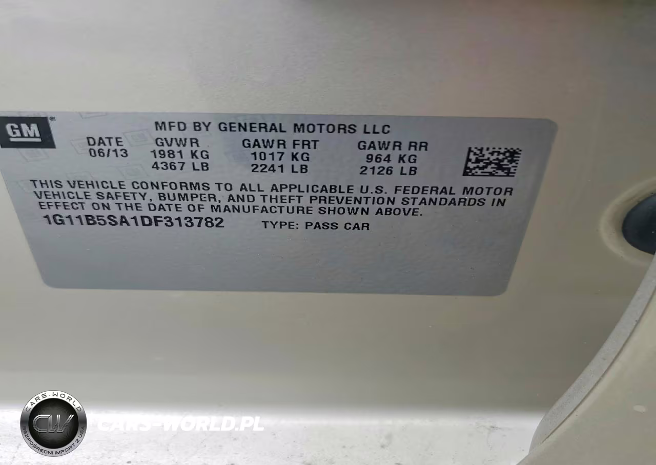 2013 Chevrolet Malibu Ls VIN:1G11B5SA1DF313782 - 12