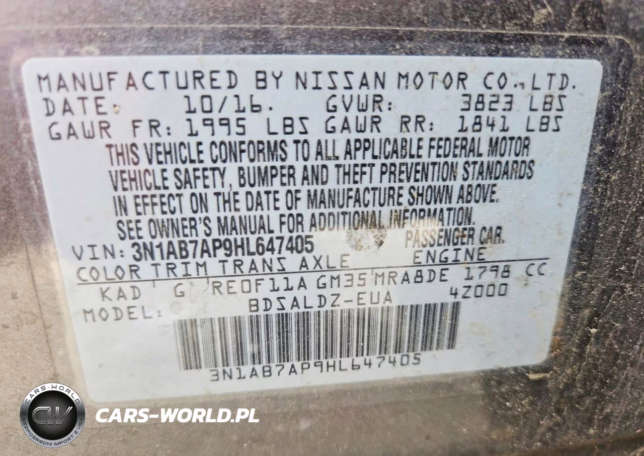 2017 Nissan Sentra Sv VIN:3N1AB7AP9HL647405 - 13