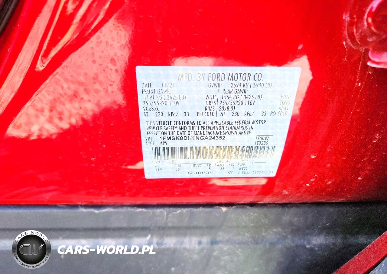 2022 Ford Explorer Xlt VIN:1FMSK8DH1NGA24352 - 13
