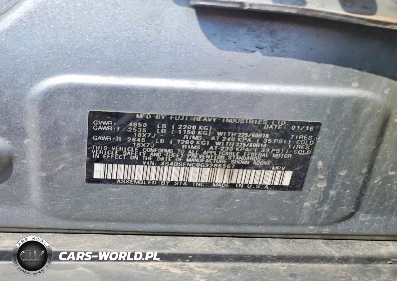 2016 Subaru Outback 3.6R Limited VIN:4S4BSENC0G3286567 - 12