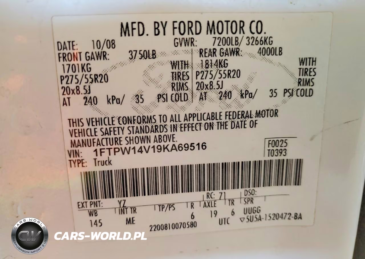2009 Ford F150 Supercrew VIN:1FTPW14V19KA69516 - 12