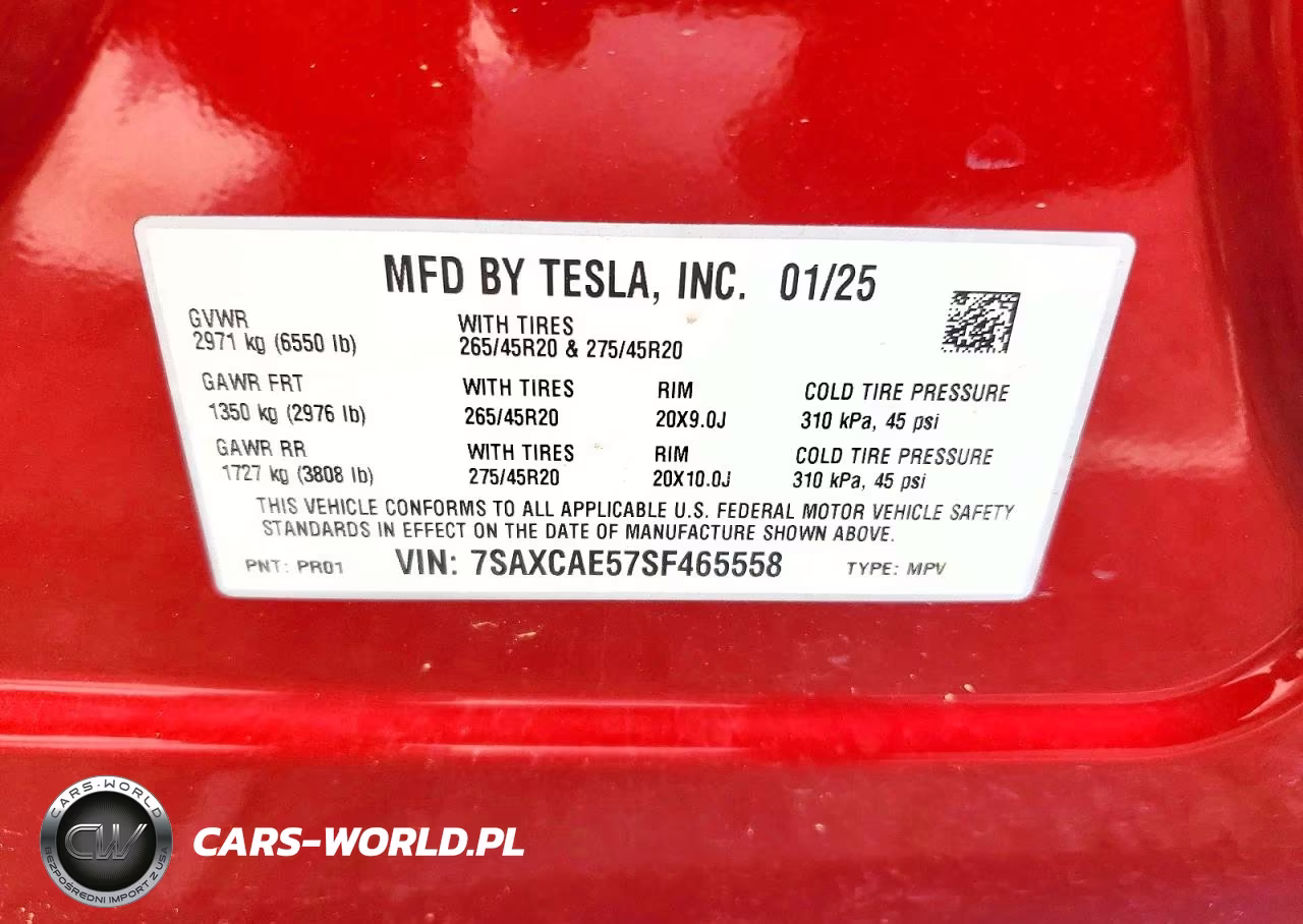 2025 Tesla Model X VIN:7SAXCAE57SF465558 - 12