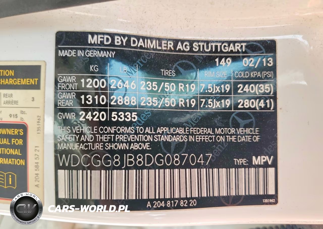 2013 Mercedes-Benz Glk 350 4Matic VIN:WDCGG8JB8DG087047 - 13