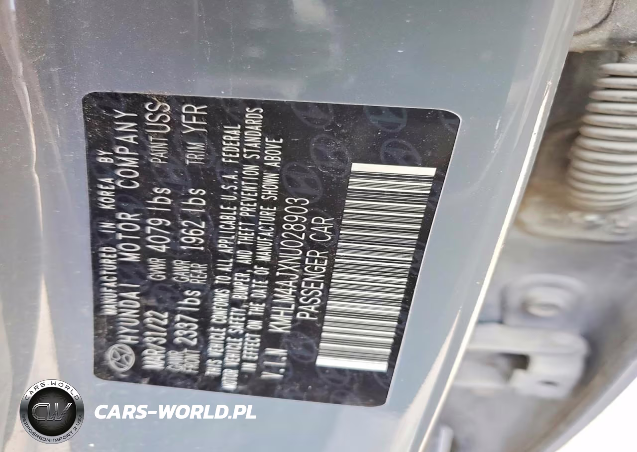 2022 Hyundai Elantra Blue VIN:KMHLM4AJXNU028903 - 12