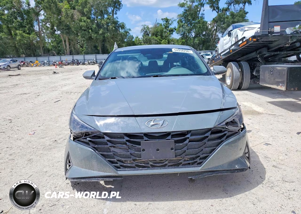 2022 Hyundai Elantra Blue VIN:KMHLM4AJXNU028903 - 5