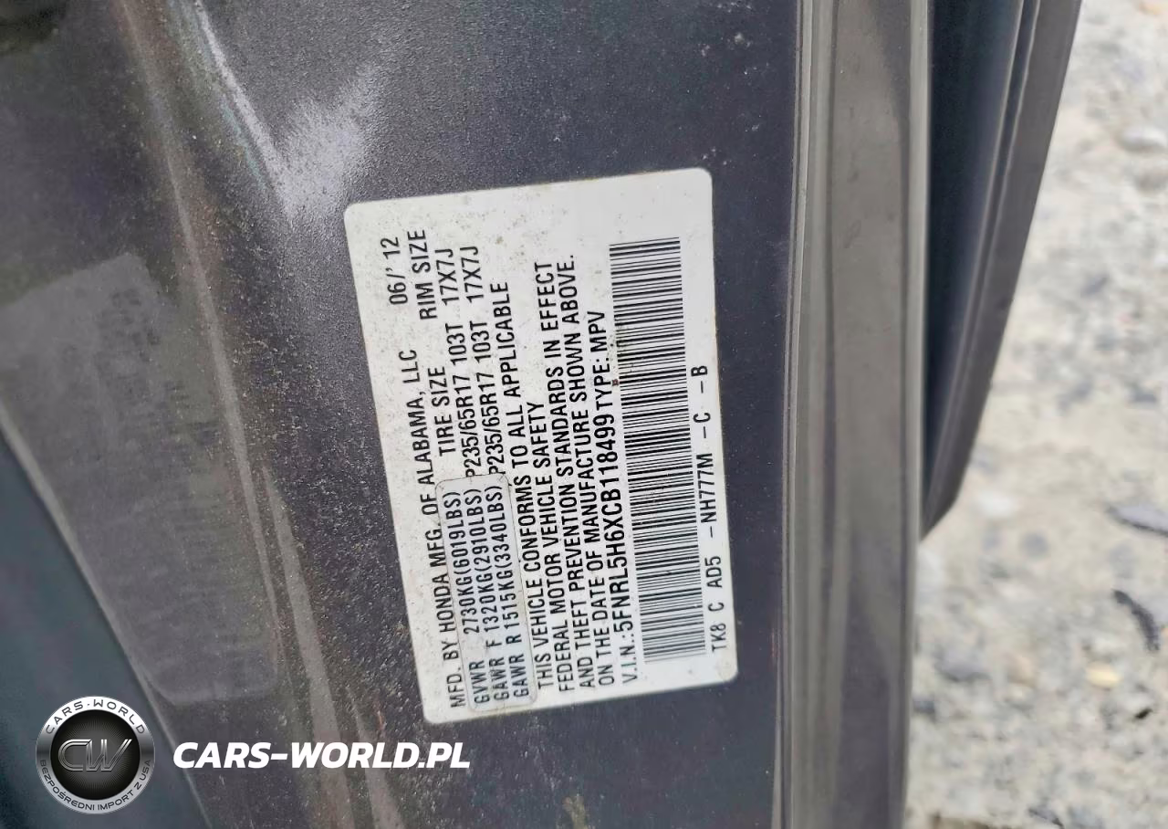 2012 Honda Odyssey Exl VIN:5FNRL5H6XCB118499 - 13