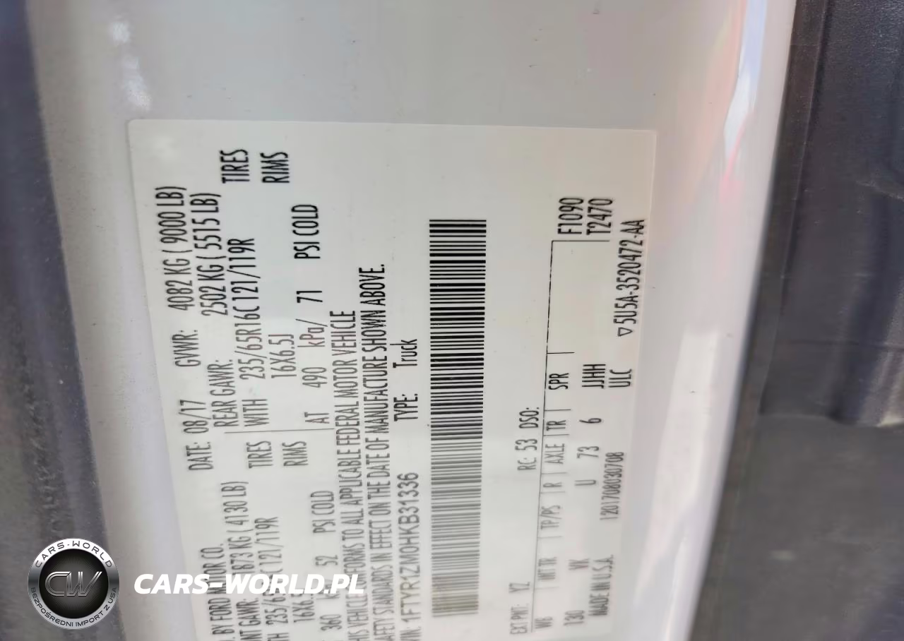 2017 Ford Transit VIN:1FTYR1ZM0HKB31336 - 13
