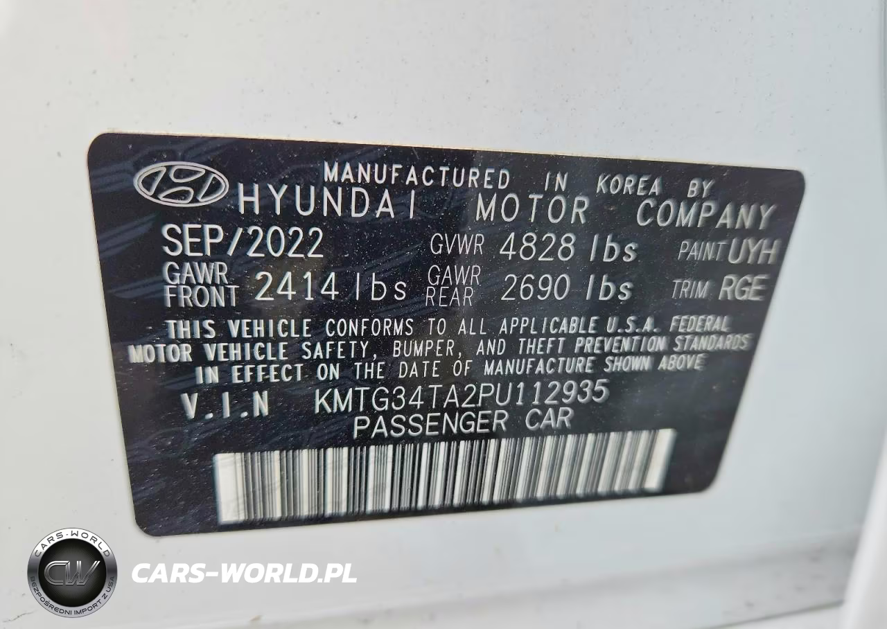 2023 Genesis G70 2.0T VIN:KMTG34TA2PU112935 - 13