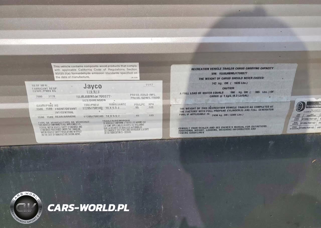 2018 Jayco Jay Flight Slx Camper VIN:1UJBJ0BN5J17U0377 - 10