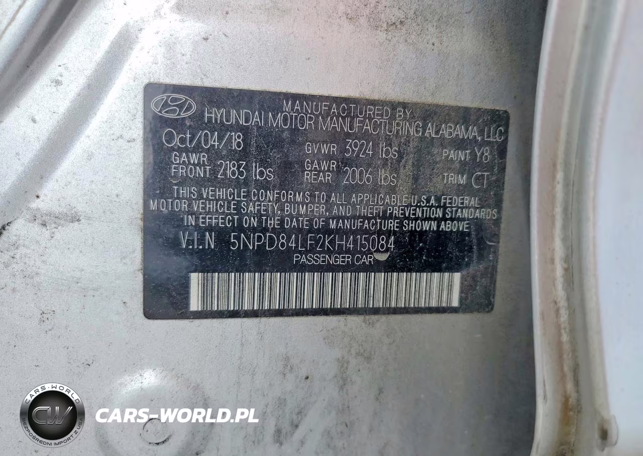 2019 Hyundai Elantra Sel VIN:5NPD84LF2KH415084 - 12