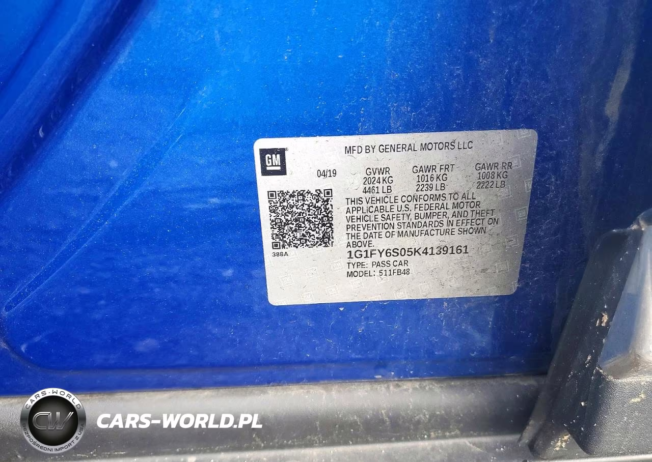 2019 Chevrolet Bolt Ev Lt VIN:1G1FY6S05K4139161 - 12