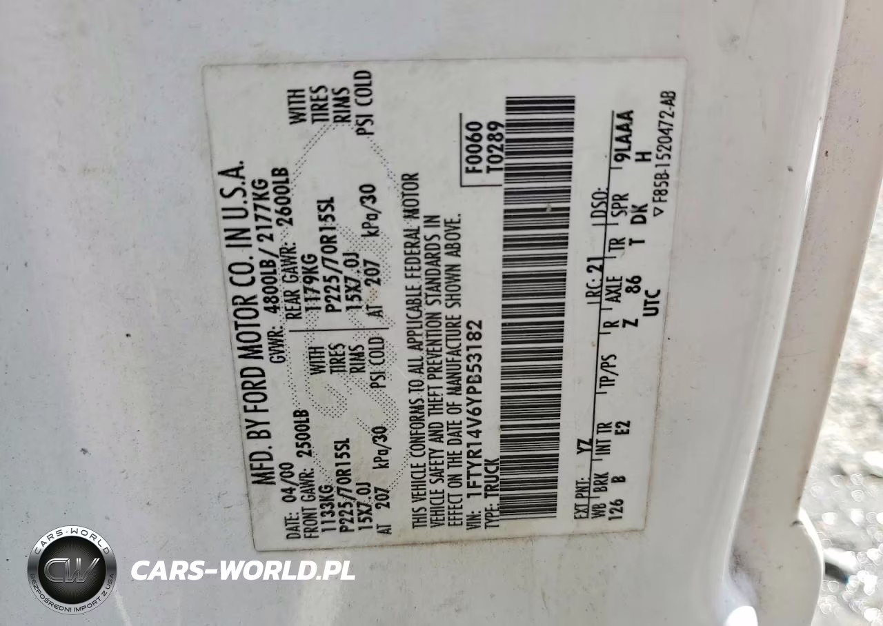 2000 Ford Ranger Super Cab VIN:1FTYR14V6YPB53182 - 12