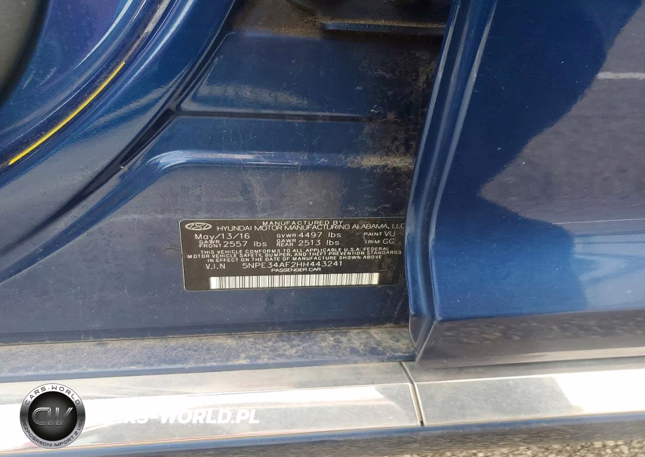 2017 Hyundai Sonata Sport VIN:5NPE34AF2HH443241 - 12