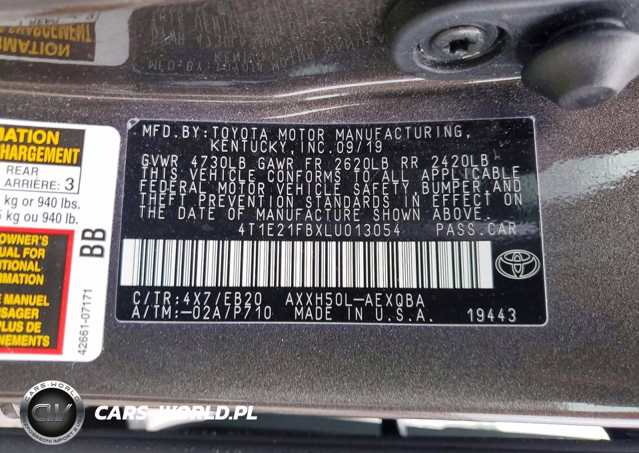 2020 Toyota Avalon Xse VIN:4T1E21FBXLU013054 - 13