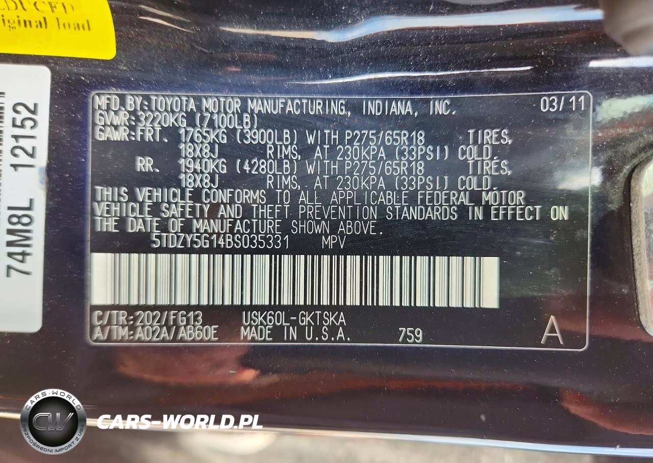 2011 Toyota Sequoia Sr5 VIN:5TDZY5G14BS035331 - 13