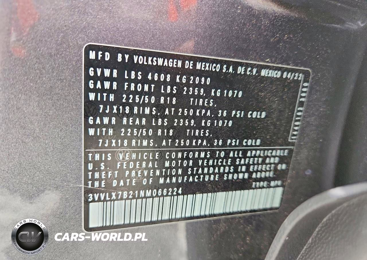 2022 Volkswagen Taos Se Iq Drive VIN:3VVLX7B21NM066224 - 13