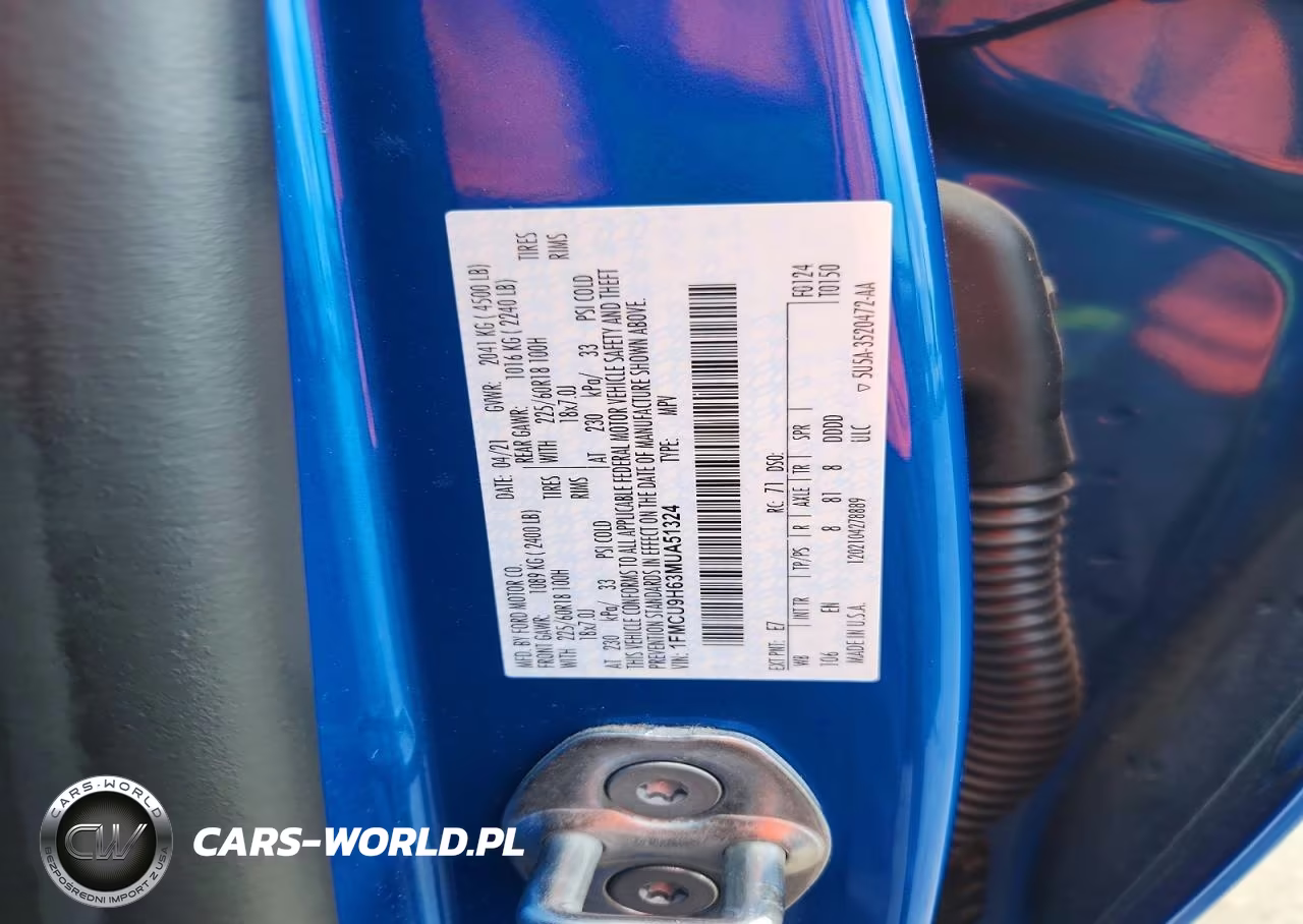 2021 Ford Escape Sel VIN:1FMCU9H63MUA51324 - 12