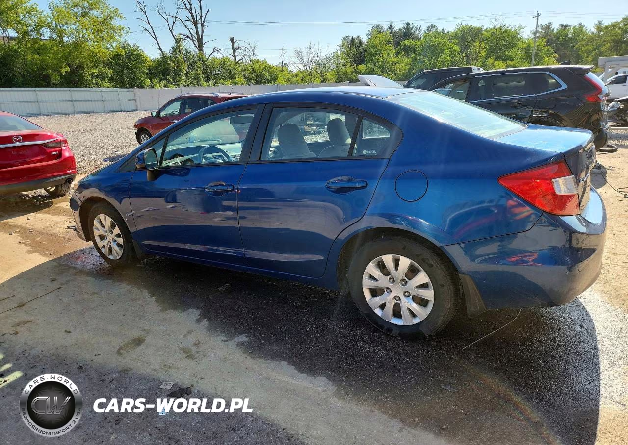 2012 Honda Civic Lx VIN:2HGFB2F58CH511055 - 2