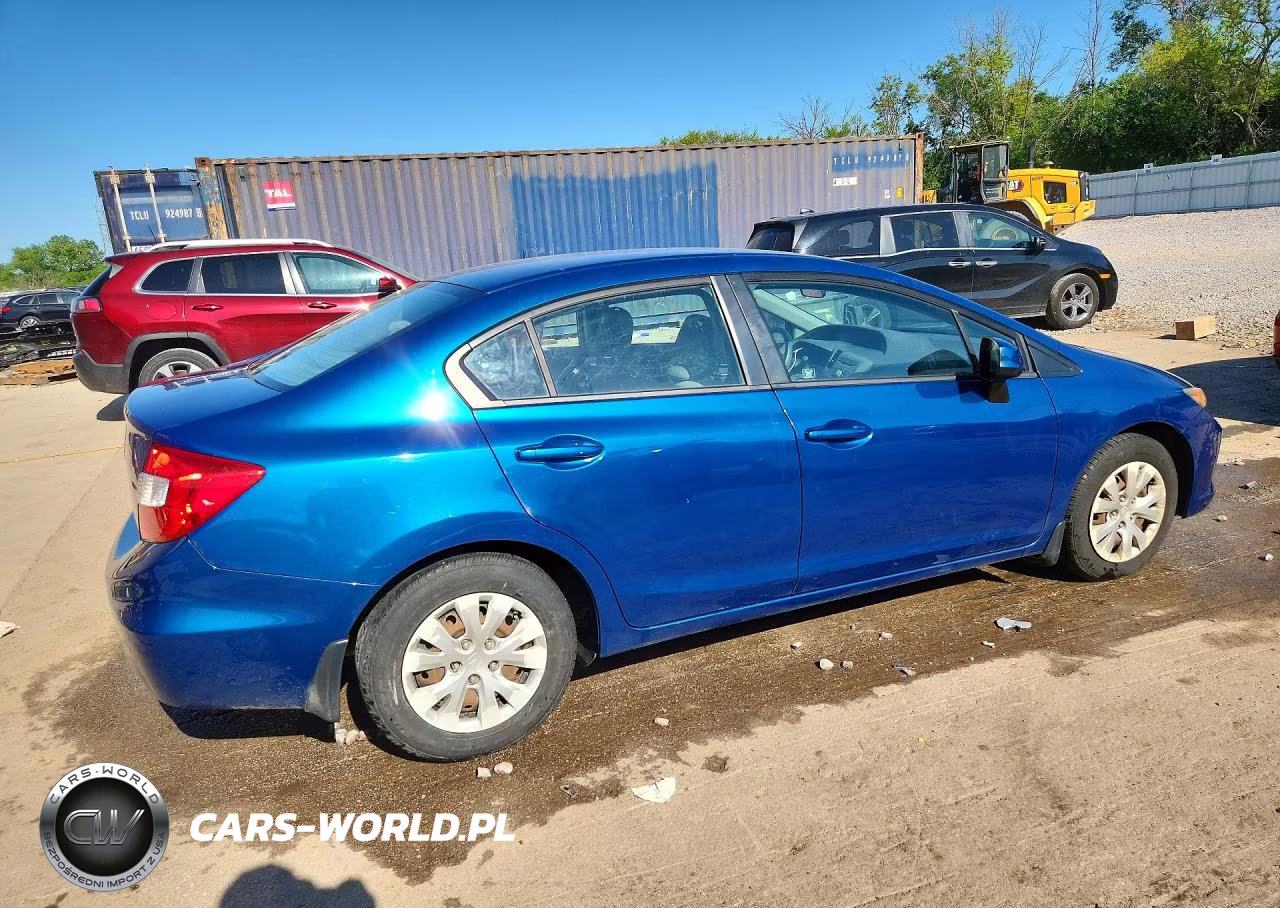 2012 Honda Civic Lx VIN:2HGFB2F58CH511055 - 3