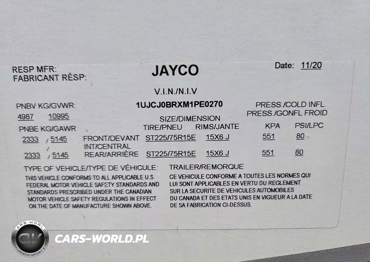 2021 Jayco Eaglet27Rs VIN:1UJCJ0BRXM1PE0270 - 10