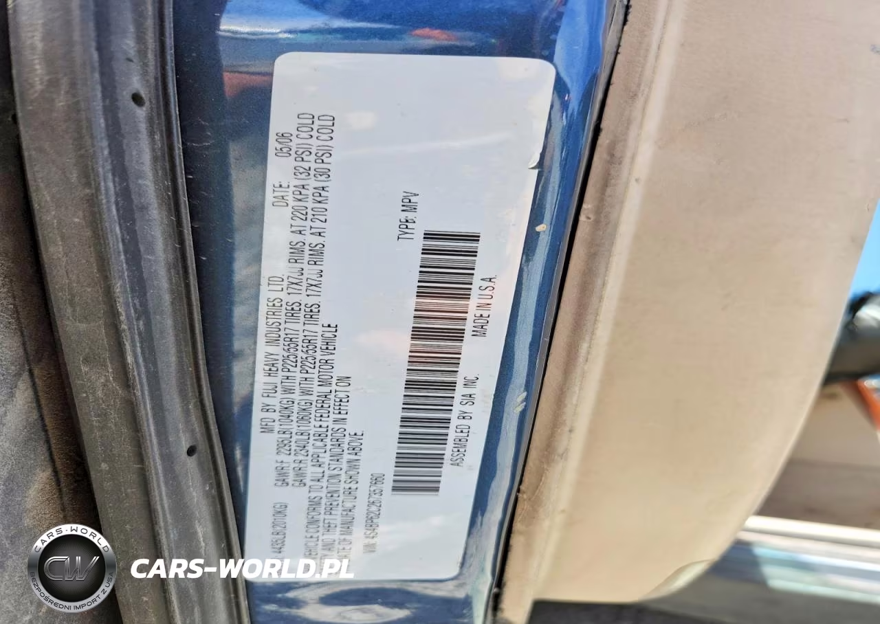 2006 Subaru Legacy Outback 2.5I Limited VIN:4S4BP62C267357660 - 12