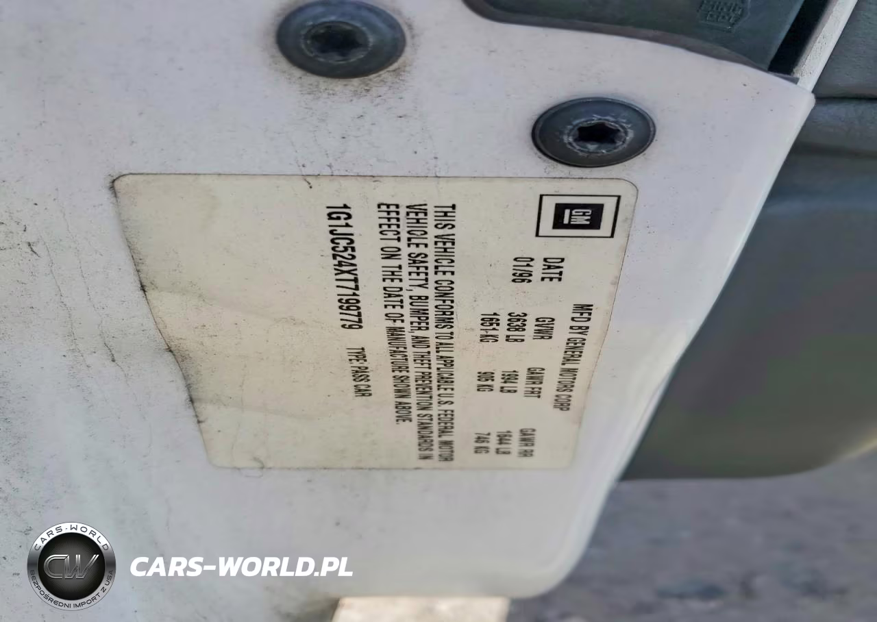 1996 Chevrolet Cavalier VIN:1G1JC524XT7199779 - 12
