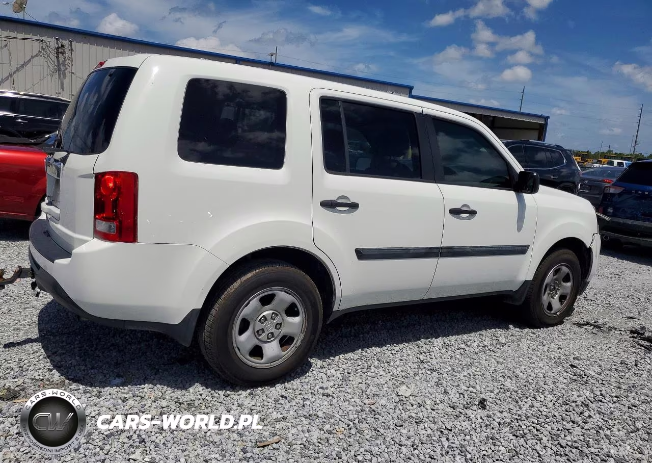 2014 Honda Pilot Lx VIN:5FNYF3H24EB026876 - 3